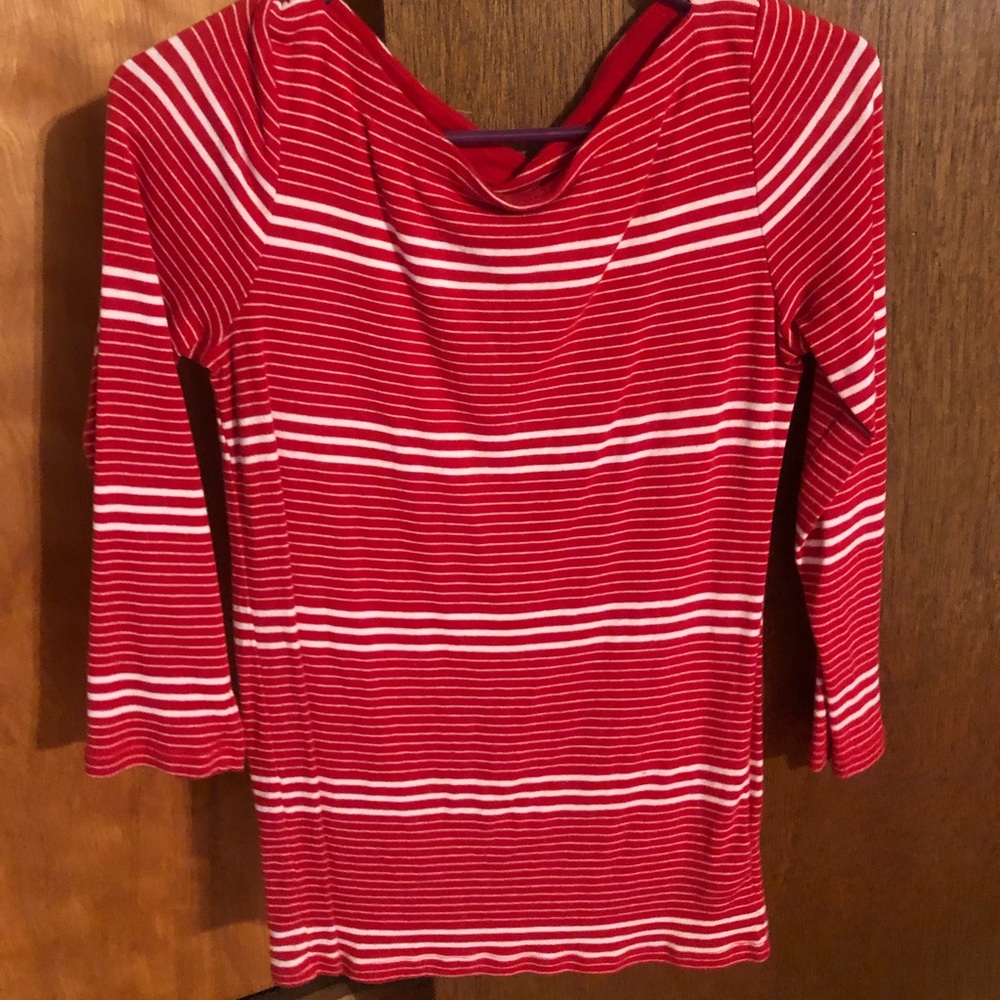 Gap boatneck half sleeve shirt.